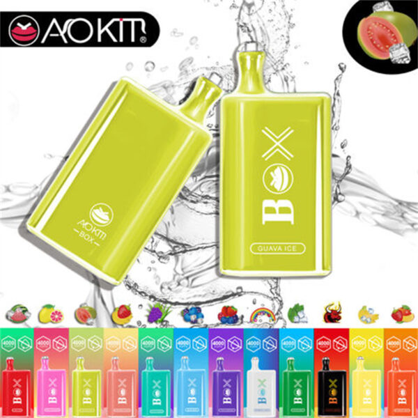 Aokit Box 4000 Puffs Disposable Vape Wholesale Guava Ice Flavors