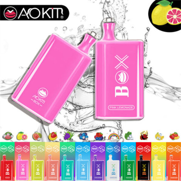 Aokit Box 4000 Puffs Disposable Vape Wholesale Pink Lemonade