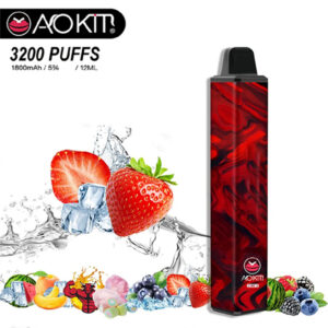 Aokit Cube 2 3200 Puffs Disposable Vape Wholesale Strawberry Ice