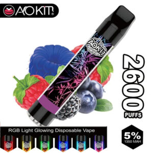 Aokit Lux 2600 puffs Disposable Vape Wholesale Mixed Berries