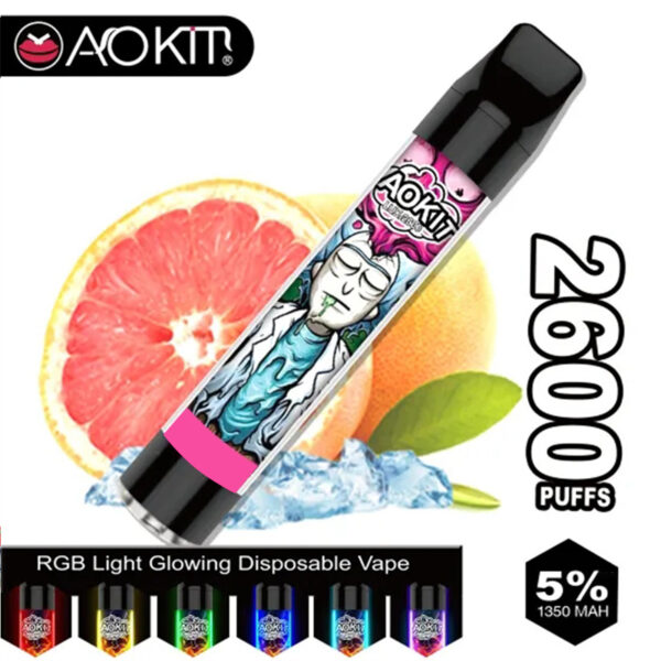 Aokit Lux 2600 puffs Disposable Vape Wholesale Pink lemonade