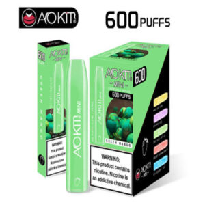 Aokit MINI 2 Version 600 Puffs Disposable Vape Wholesale Green Mango