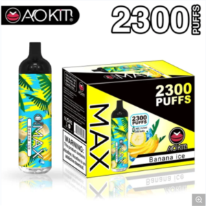 Aokit Max 2300 Puffs Disposable Vape Wholesale Banana Ice