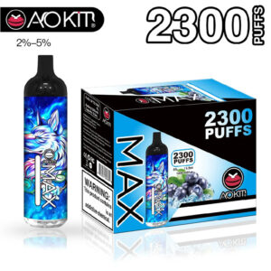 Aokit Max 2300 Puffs Disposable Vape Wholesale Blueberry Ice