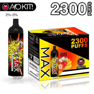 Aokit Max 2300 Puffs Disposable Vape Wholesale Strawberry Banana Flavors