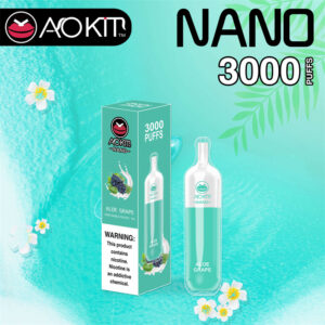 Aokit NANO 3000 Puffs Disposable Vape Wholesale Aloe Grape Flavors