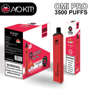 Aokit Omi Pro 3500 Puffs Disposable Vape Wholesale Strawberry Ice