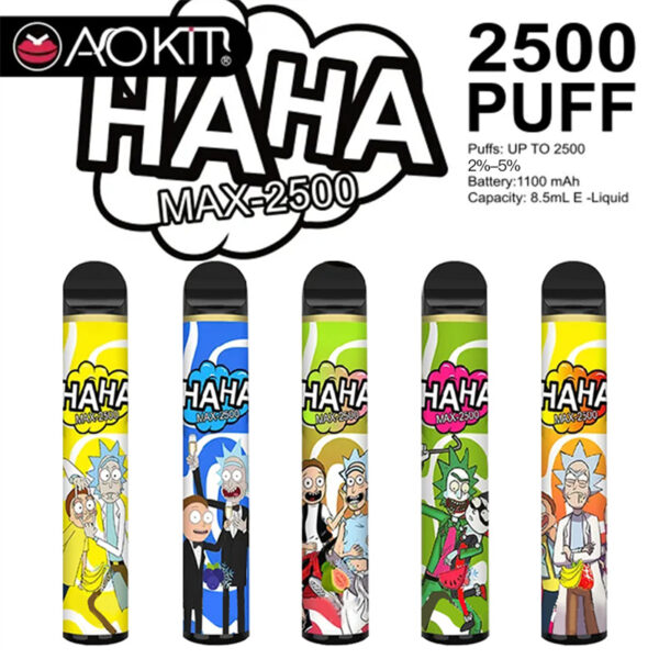 HAHA MAX 2500 Puffs Disposable Vape Wholesale 5 Flavors