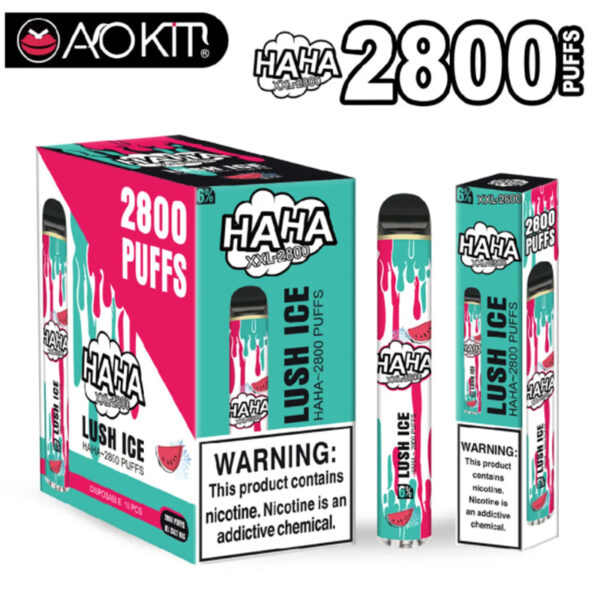 HAHA XXL 2800 Puffs Disposable Vape Wholesale Lush Ice