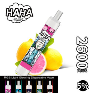 Haha Glow Stick 2600 Puffs Disposable Vape Wholesale Pink Lemonade