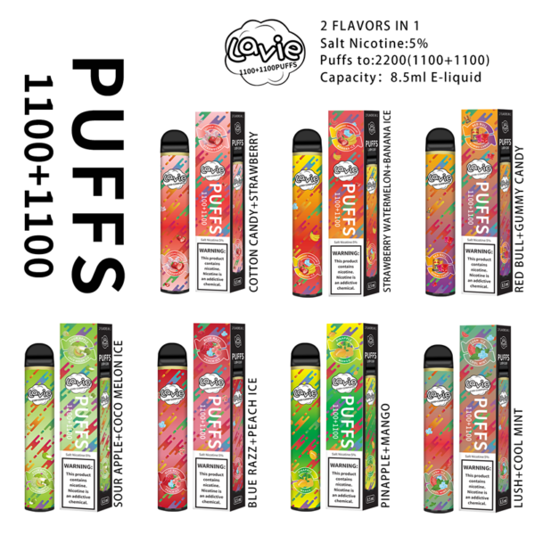 Lavie Bar 2200 Puffs Disposable Vape Wholesale 2flavor in 1