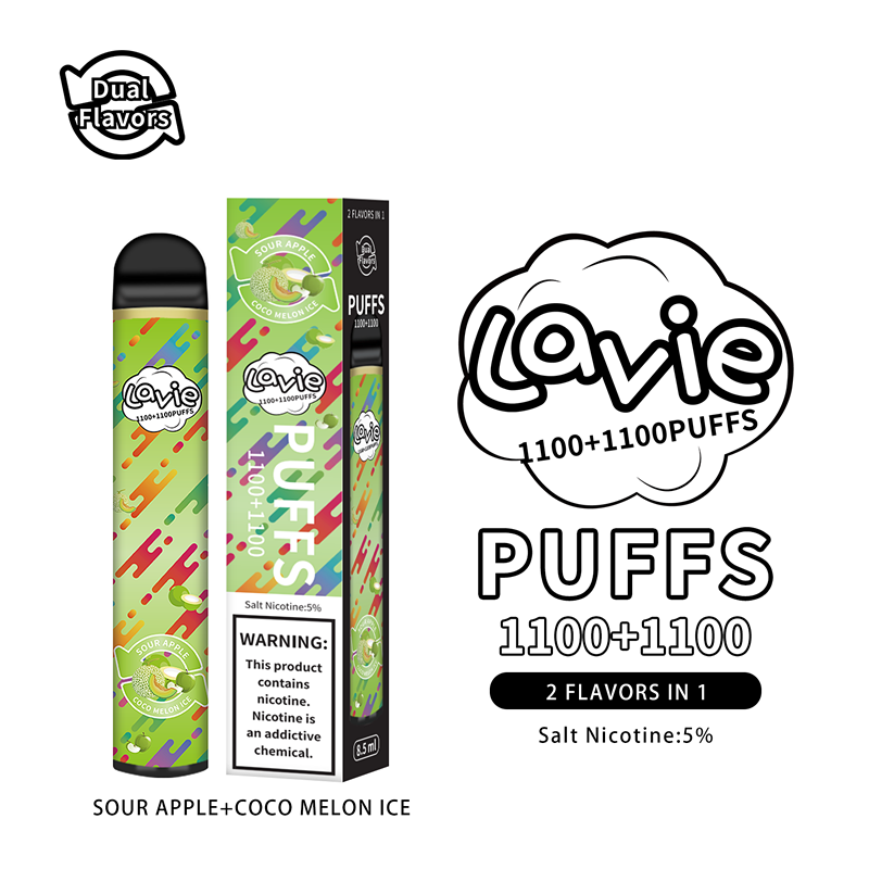 Lavie Bar 2200 Puffs Disposable Vape Wholesale sour applecoco melonice