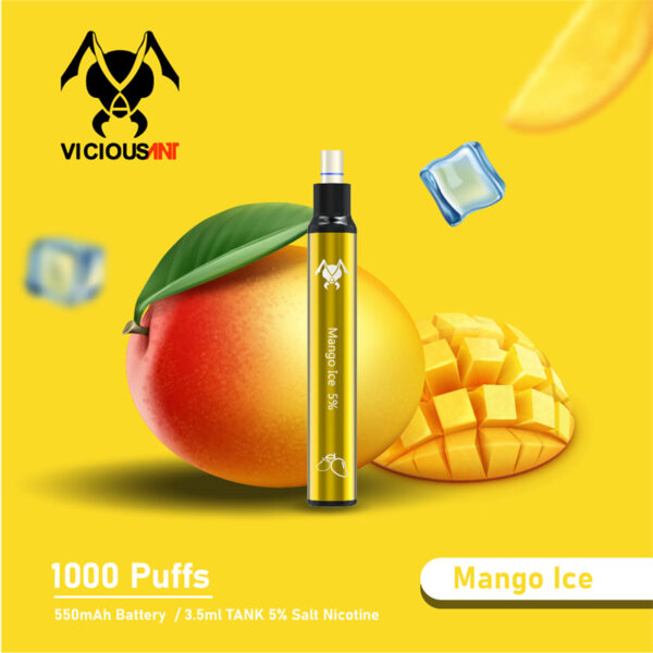 Viciousant 1000 Puffs Disposable Vape Wholesale Mango Ice