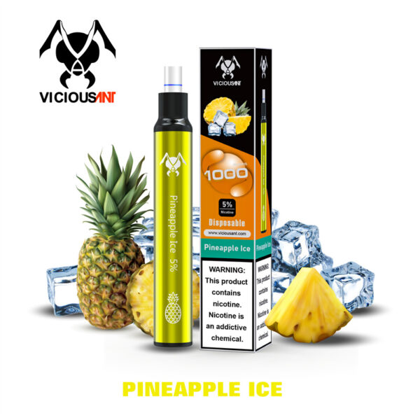 Viciousant 1000 Puffs Disposable Vape Wholesale Pineapple Ice Flavors Good