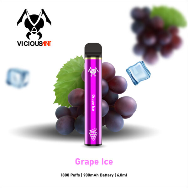 Viciousant 1800 Puffs Disposable Vape Wholesale Grape Ice