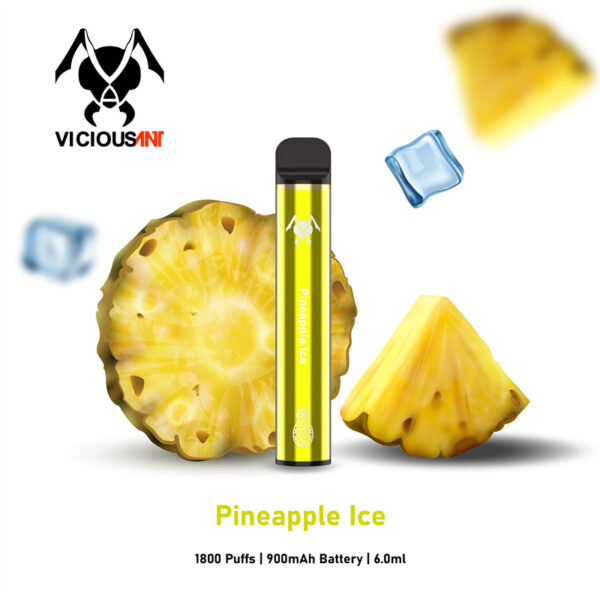Viciousant 1800 Puffs Disposable Vape Wholesale Pineapple Ice Good Flavors