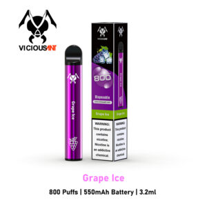 Viciousant 800 Puffs Disposable Vape Wholesale Grape Ice Flavors