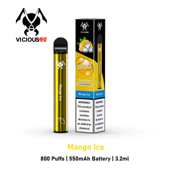 Viciousant 800 Puffs Disposable Vape Wholesale Mango Ice Flavors