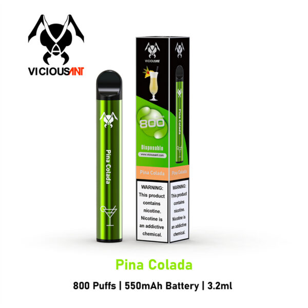 Viciousant 800 Puffs Disposable Vape Wholesale Pina Colada Flavors