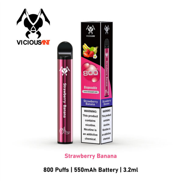 Viciousant 800 Puffs Disposable Vape Wholesale Strawberry Banana