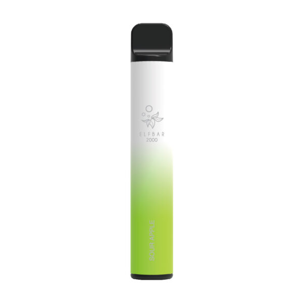 ELF BAR 2000 Puffs Disposable Vape Wholesale Sour Apple