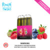 RANDM TWINS 2IN1 6000 Puffs LED Light Disposable Vape Wholesale Strawberry Ice Mixed Fruit
