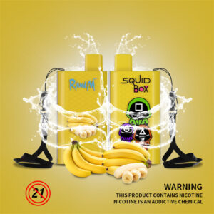 RandM Squid Box 5200 Puffs Disposable Vape Wholesale Banana Ice