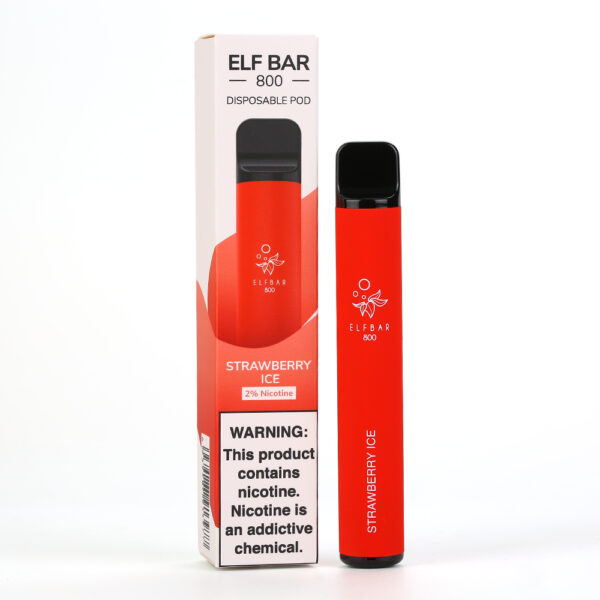 ELF BAR 800 Puffs Disposable Vape Wholesale Pink Strawberry Ice Flavors