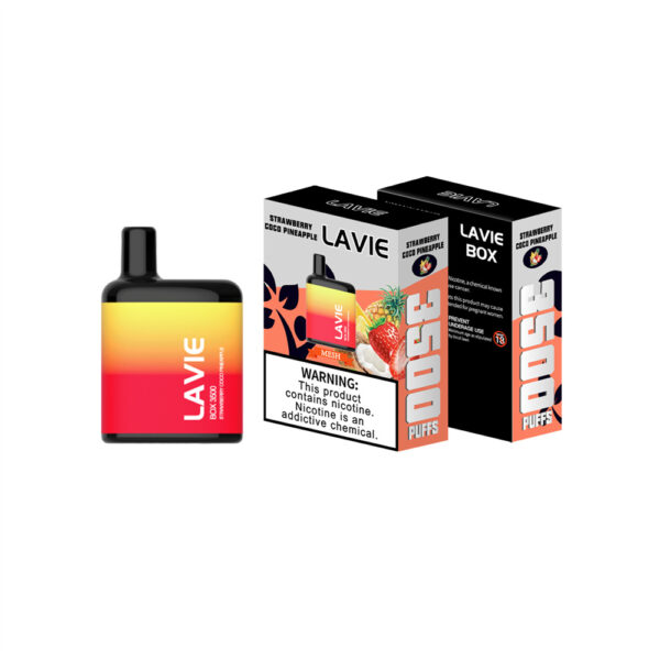 LAVIE BOX 3500 Puffs Disposable Vape Wholesale Strawberry Coco Pineapple