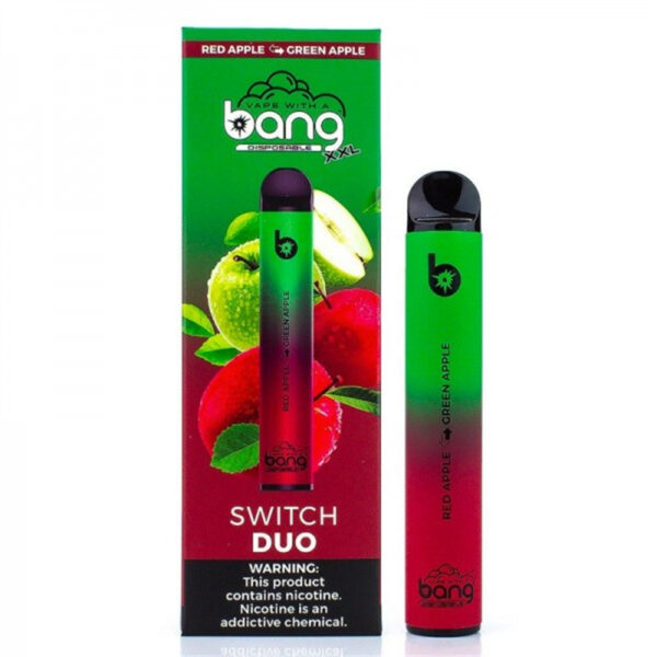Bang XXL Switch Duo 2500 Puffs Disposable Vape Wholesale Red Apple Green Apple