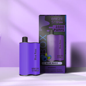 Breze Stiik BOX 3500 Puffs Disposable Vape Wholesale Blue Razz