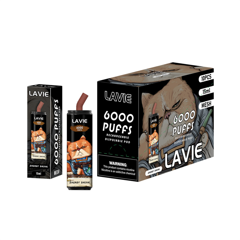 LAVIE 6000 Puffs Disposable Vape Wholesale Energy Drink Pakage