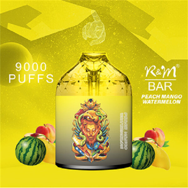 RM BAR 9000 Puffs Disposable Vape Wholesale Peach Mango Watermelon