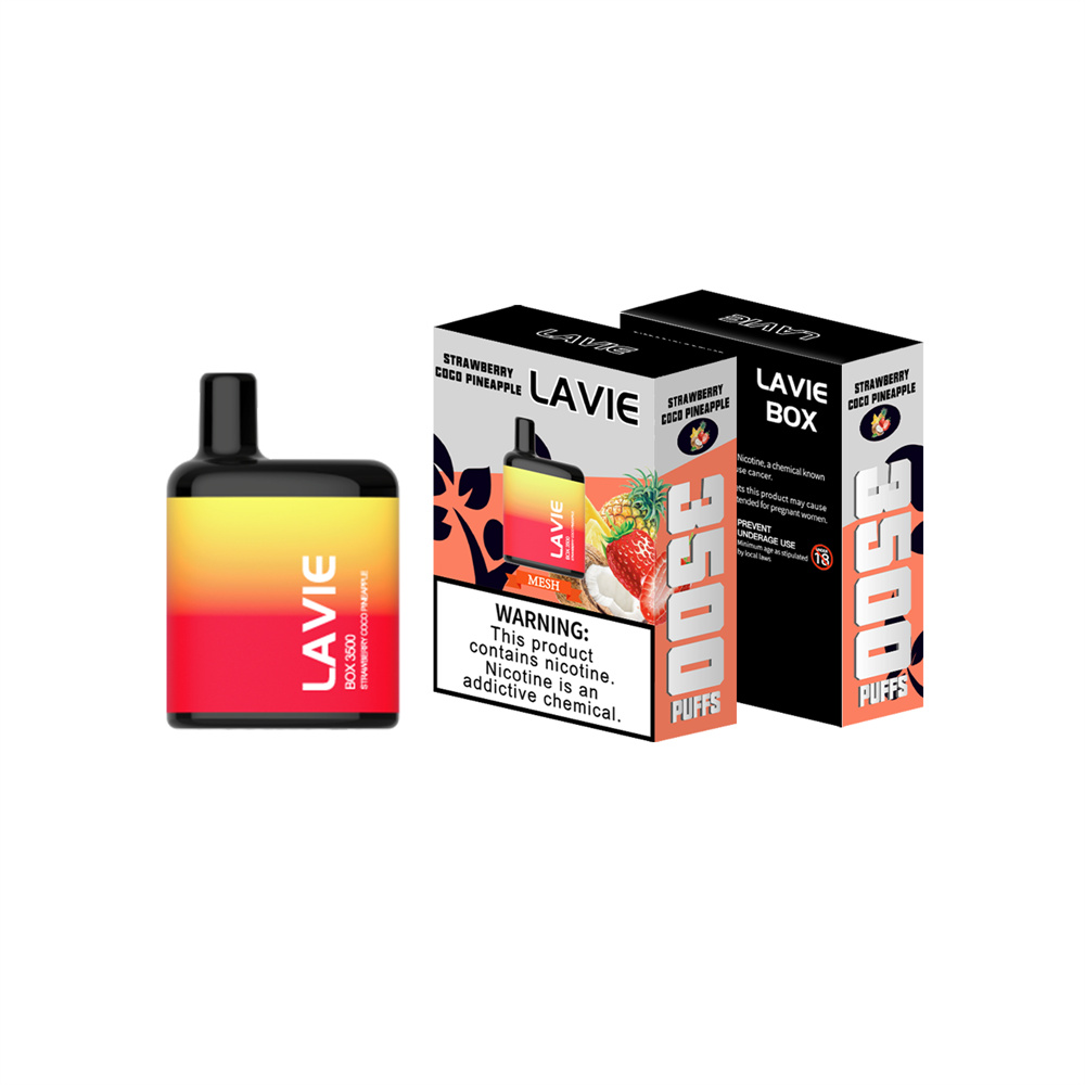 LAVIE BOX 3500 Puffs Disposable Vape Wholesale Strawberry Coco Pineapple