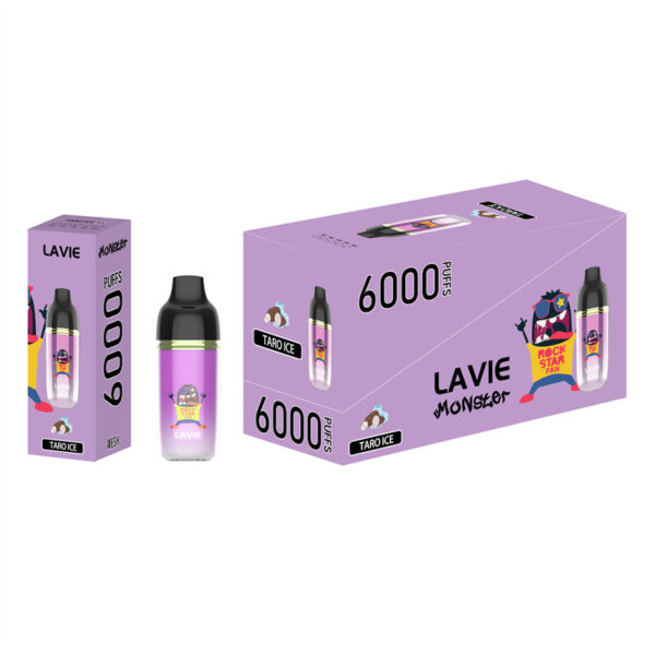 LAVIE Monster 6000 Puffs Disposable Vape Wholesale Taro Ice