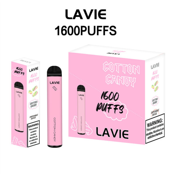 LAVIE 1600 Puffs Disposable Vape Wholesale Cotton Candy