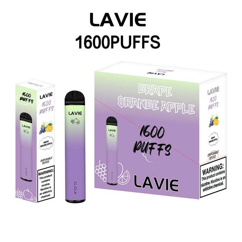 LAVIE 1600 Puffs Disposable Vape Wholesale Grape Orange Apple