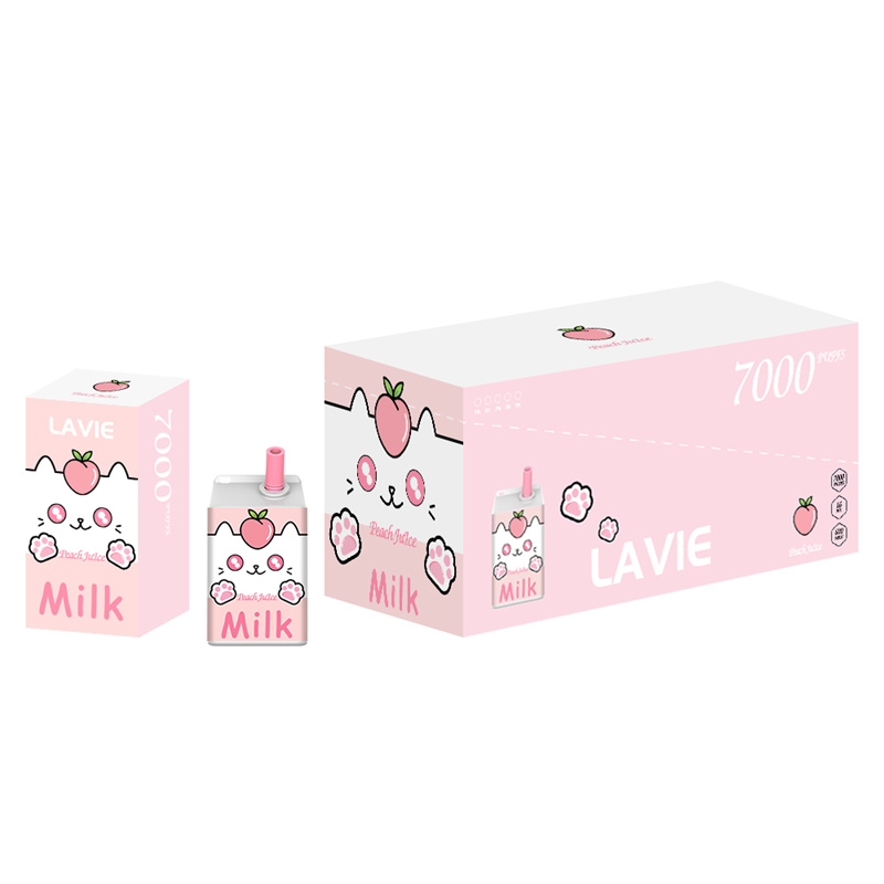 LAVIE MILK 7000 Puffs Disposable Vape Wholesale Peach Juice Package