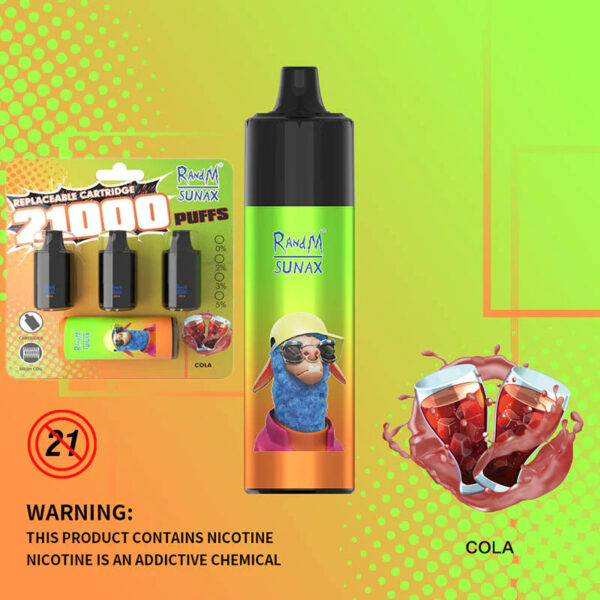 Randm Sunax 21000 Puffs Disposable Vape Wholesale Cola