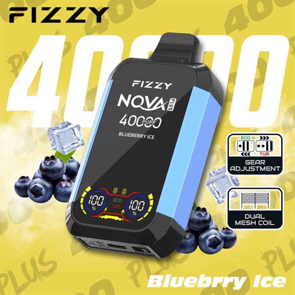 Fizzy 40K puff Nova Plus Dual Mesh Disposable Vape Whosesale blueberry ice