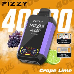 Fizzy 40K puff Nova Plus Dual Mesh Disposable Vape Whosesale grape lime