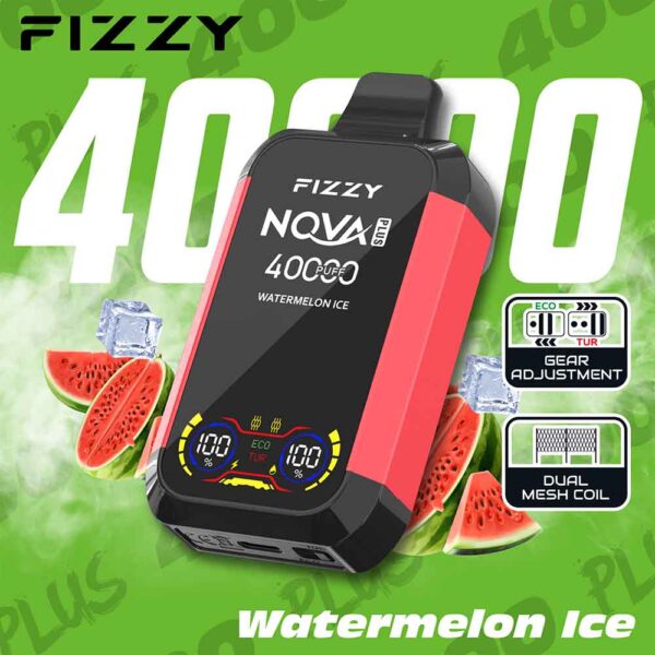 Fizzy 40K puff Nova Plus Dual Mesh Disposable Vape Whosesale watermelon ice