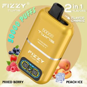 Fizzy Twins 50K Puffs Dual Flavors Disposable Vape Wholesale mixed berry