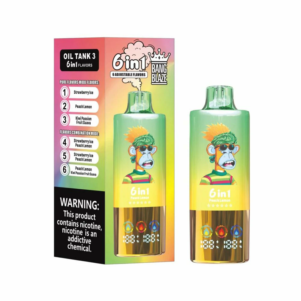 Bang Blaze 100K Puffs 6in1 disposable vape 6 Bang Blaze 100K Puffs 6in1 disposable vape 6