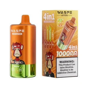 Waspe 4in1 100K Puffs 4 flavors Disposable Vape Wholesale Red Bull Ice Banana Ice Pineapple Coconut Ice Triple Mango Ice