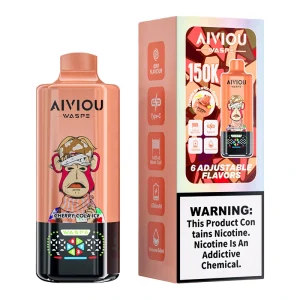 Waspe 6in1 150K Puffs 6 Flavors Disposable Vape Wholesale Cherry Cola Ice Strawberry Red Bull Ice Watermelon Raspberry