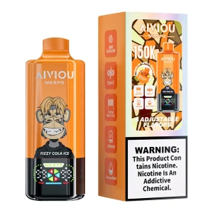 Waspe 6in1 150K Puffs 6 Flavors Disposable Vape Wholesale Fizzy Cola Ice Energy Drink Cherry Ice