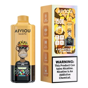 Waspe 6in1 150K Puffs 6 Flavors Disposable Vape Wholesale Red Bull Ice Raspberry Pomp Sour Mango Strawberry