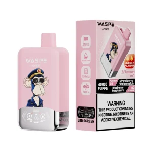 Waspe Aiviou 40000 Puffs Double Flavor Disposable Vape Strawberry Watermelon Blueberry Raspberry