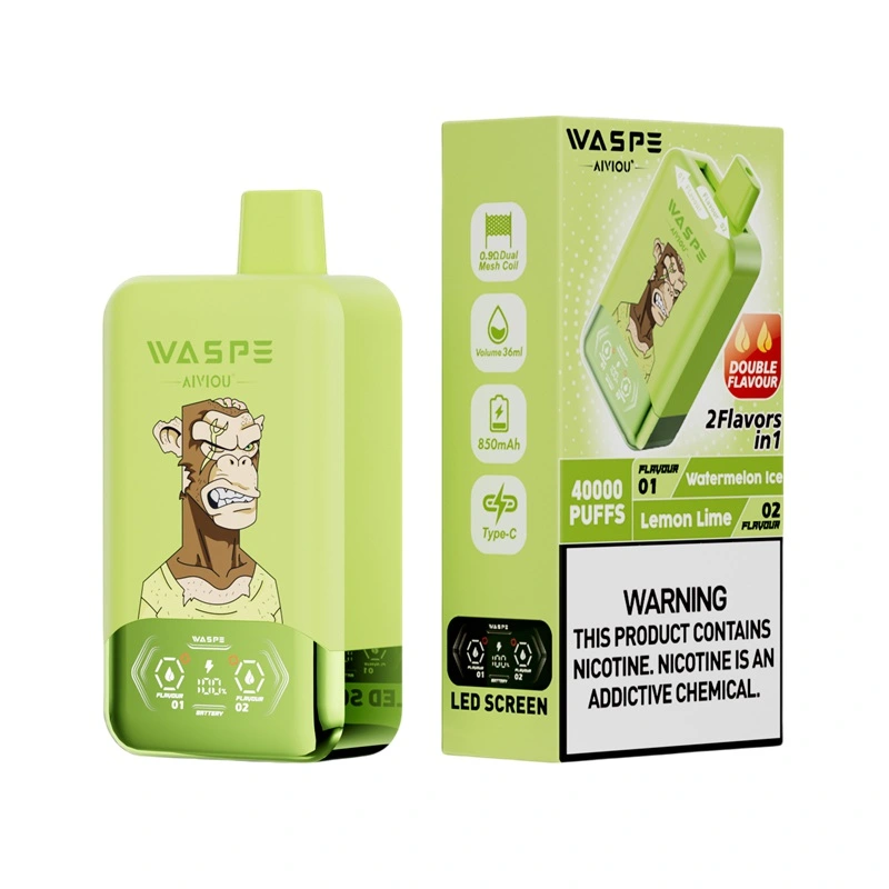 Waspe Aiviou 40000 Puffs Double Flavor Disposable Vape Watermelon Ice Lemon Lime Waspe Aiviou 40000 Puffs Double Flavor Disposable Vape Watermelon Ice Lemon Lime
